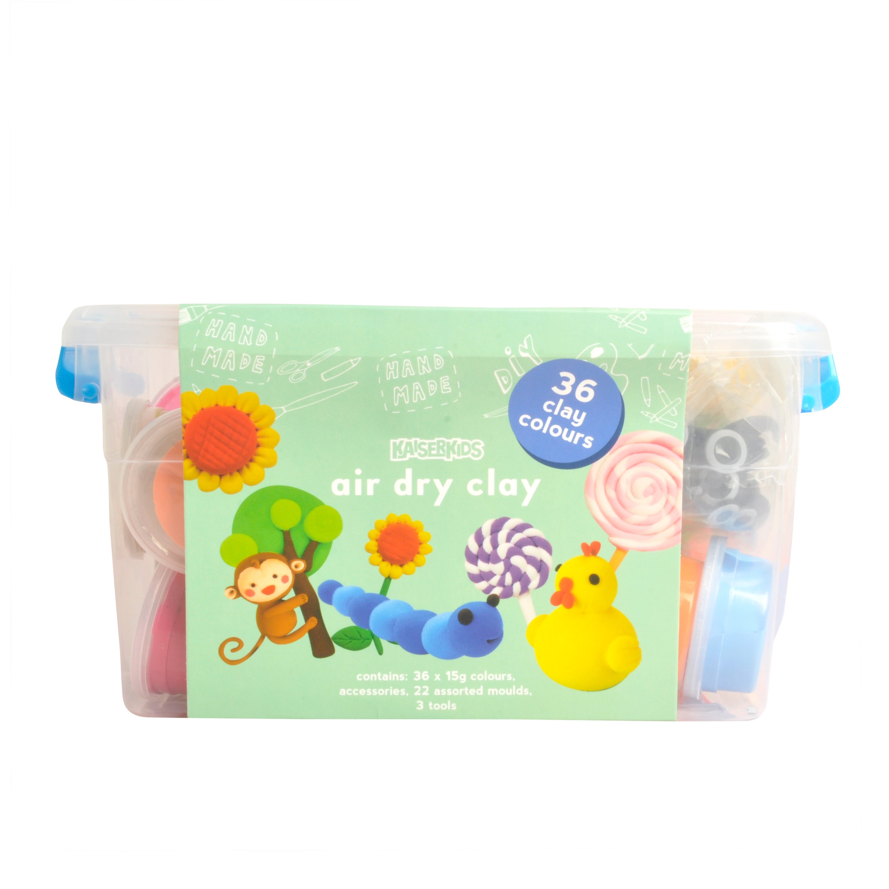 Kaiser Creative Club - Kids Air Dry Clay 36pk